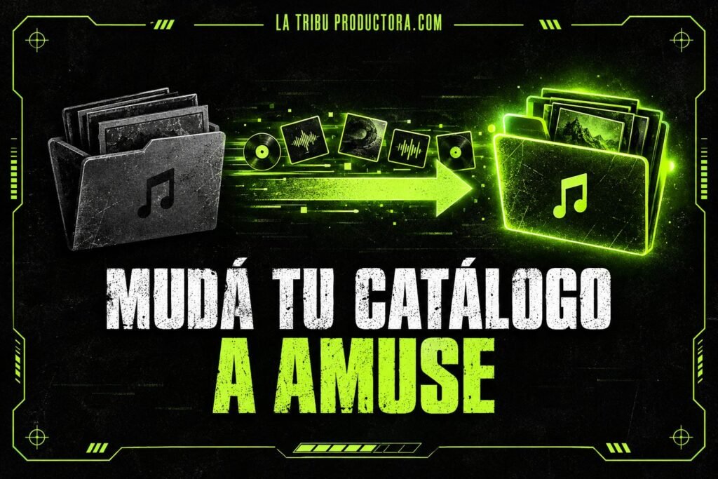 Mudá tu catálogo a Amuse: carpeta de música pasando de una distribuidora a Amuse